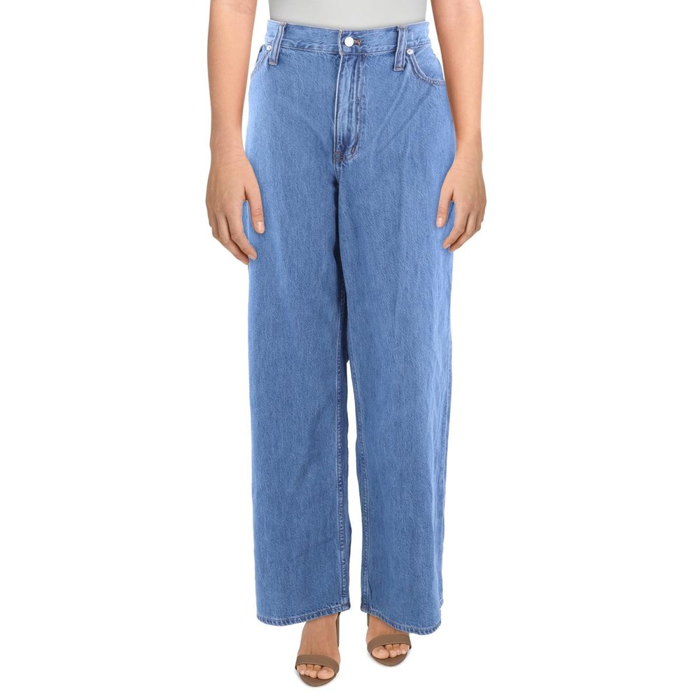 High-Waist Denim Wide Leg Jeans