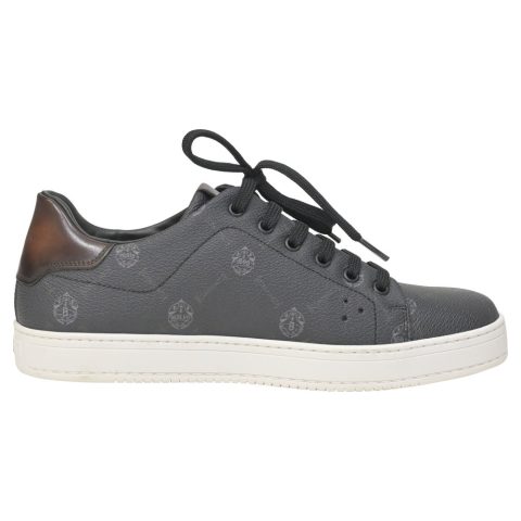 Berluti Playtime Sneakers in Grey Coated Canvas 7748692082748