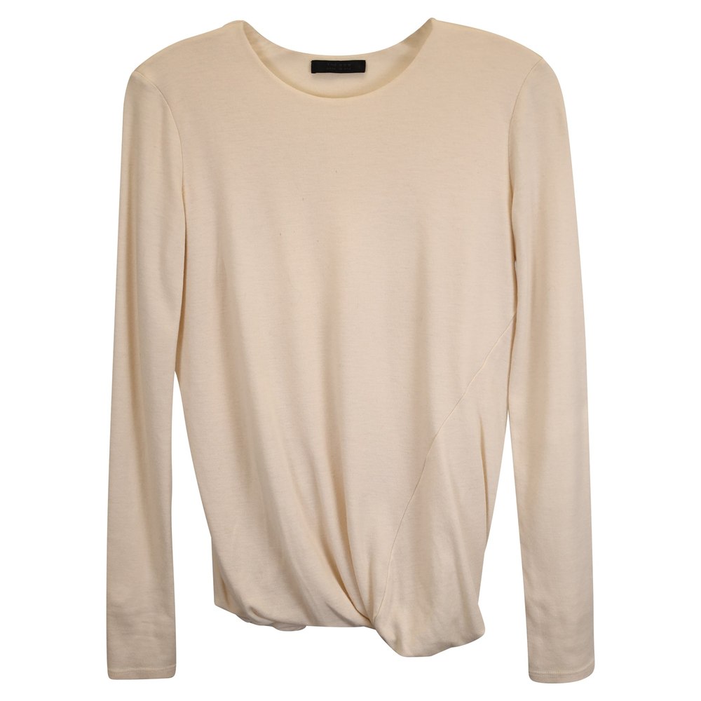The Row Draped Sweater in Ivory Cashmere 7748691689532