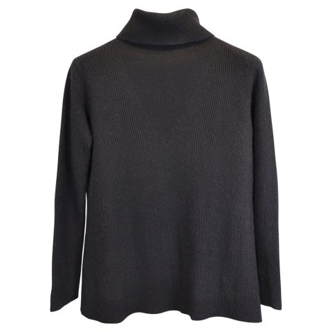 The Row Turtleneck Sweater in Black Cashmere 7748695359548