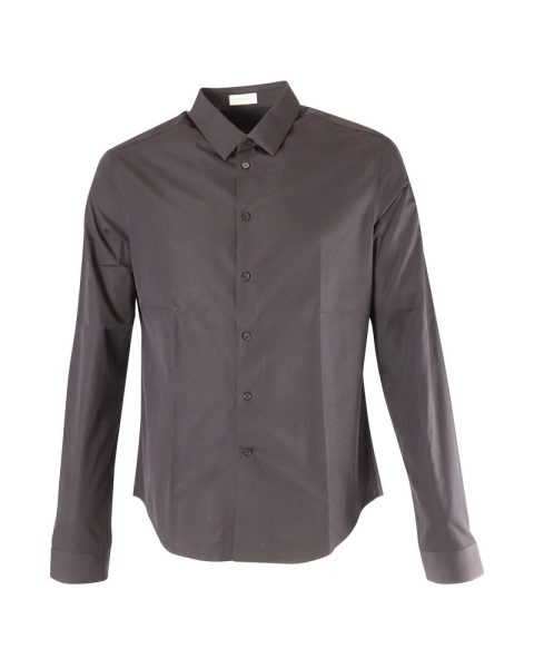 Balenciaga Long Sleeve Shirt in Black Cotton 7748695818300