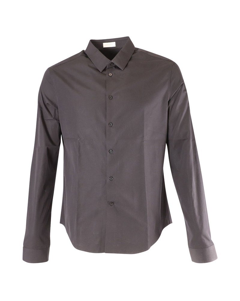 Balenciaga Long Sleeve Shirt in Black Cotton 7748695818300