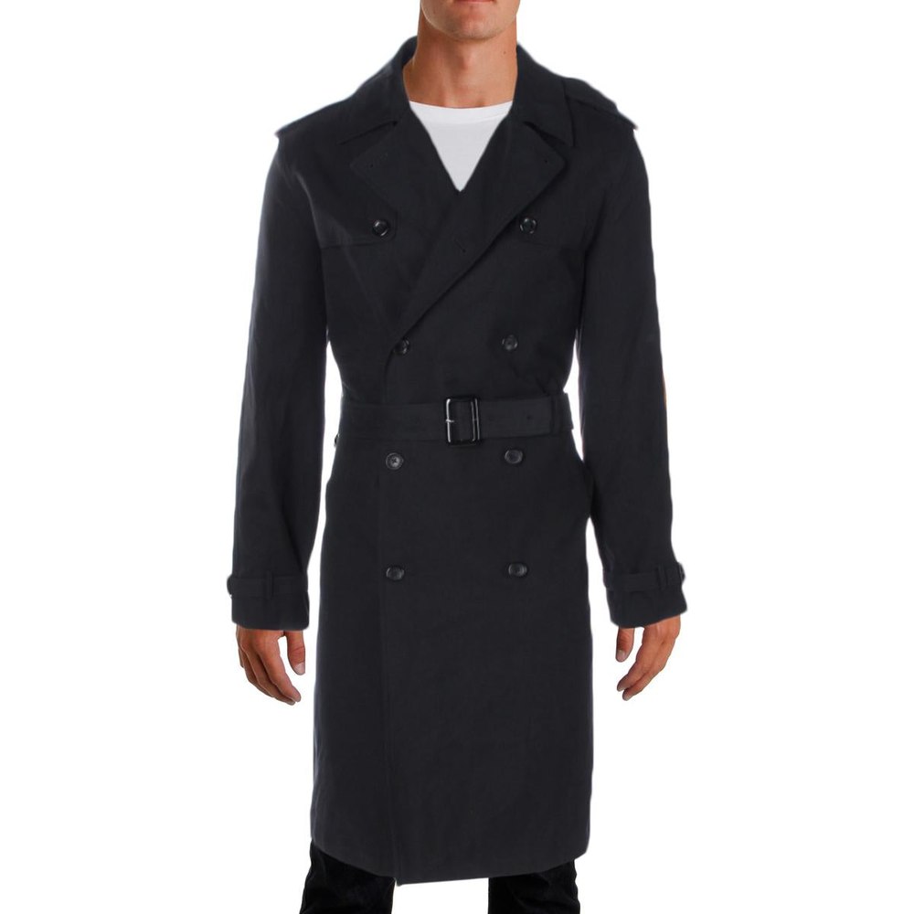 Plymouth Twill Belted Double Breasted Trench Coat