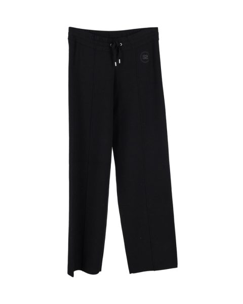 Sandro Glasgow Drawstring Pants In Black Cotton