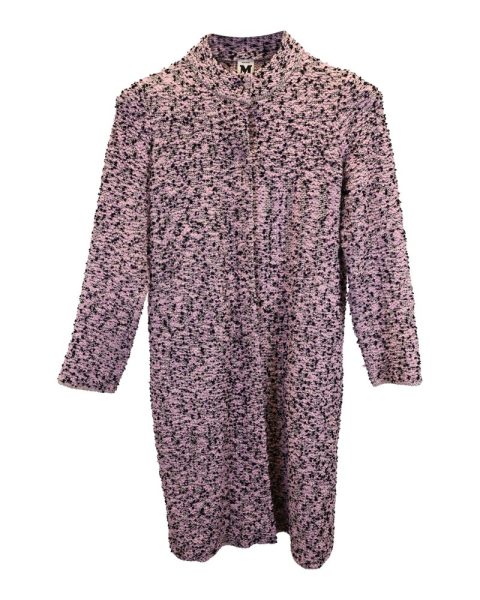 M Missoni Tweed Coat in Pink Wool 7748699488316
