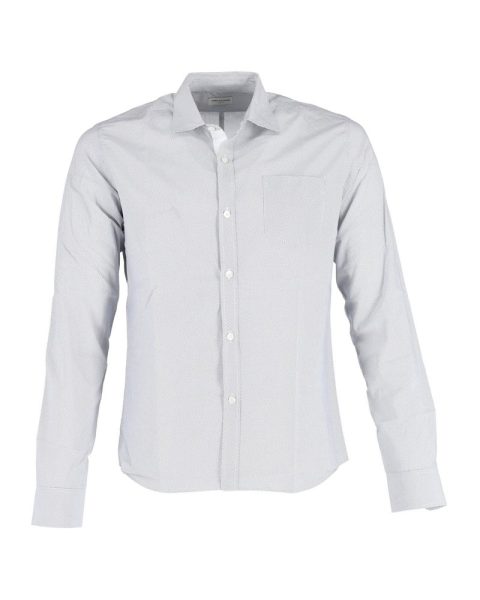 Dries Van Noten Printed Shirt in Light Blue Cotton 7748701945916