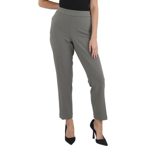 Solid Crepe Ankle Pants
