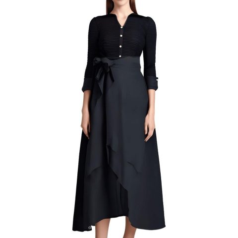 Pintuck Evening Dress