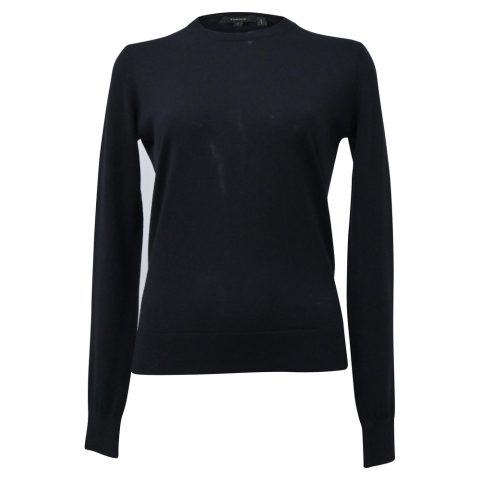 Theory Crewneck Regal Sweater in Navy Blue Wool 7748703486012