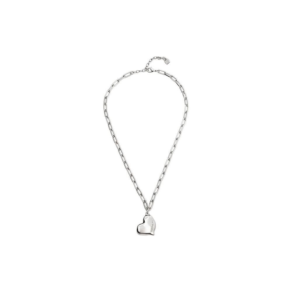 Heartbeat Necklace In Silver