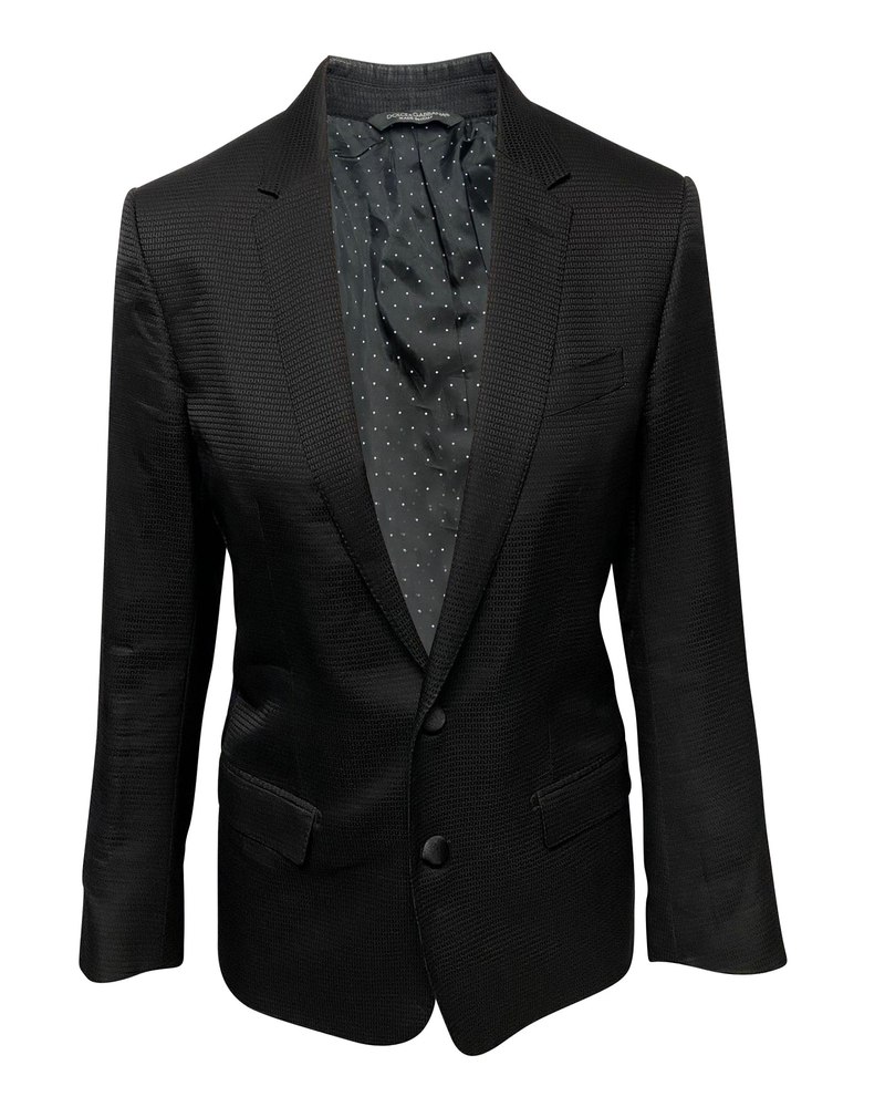 Dolce & Gabbana Tailored Martini Evening Jacket in Black Wool 7748702371900