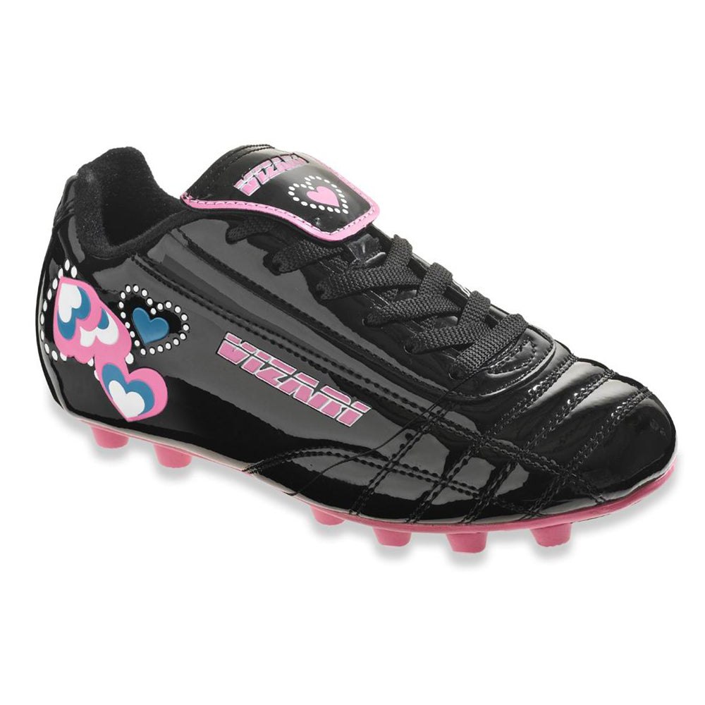 Vizari Kids’ Shiny Retro Hearts Firm Ground Soccer Shoes