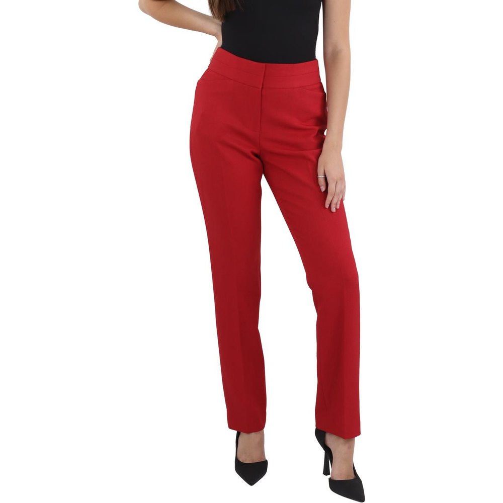 Textured High Rise Trouser Pants