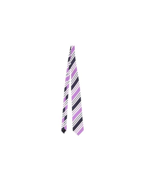Ermenegildo Zegna Striped Tie in Purple Silk 7748705812540