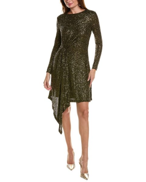 Taylor Sequin Mesh Embellished Mini Dress