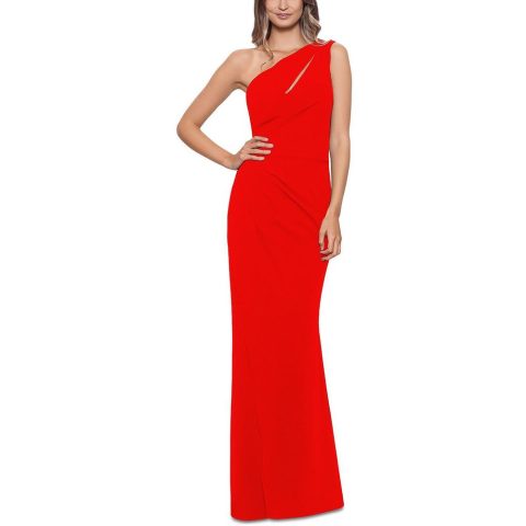 Georgette Cut-Out Evening Dress