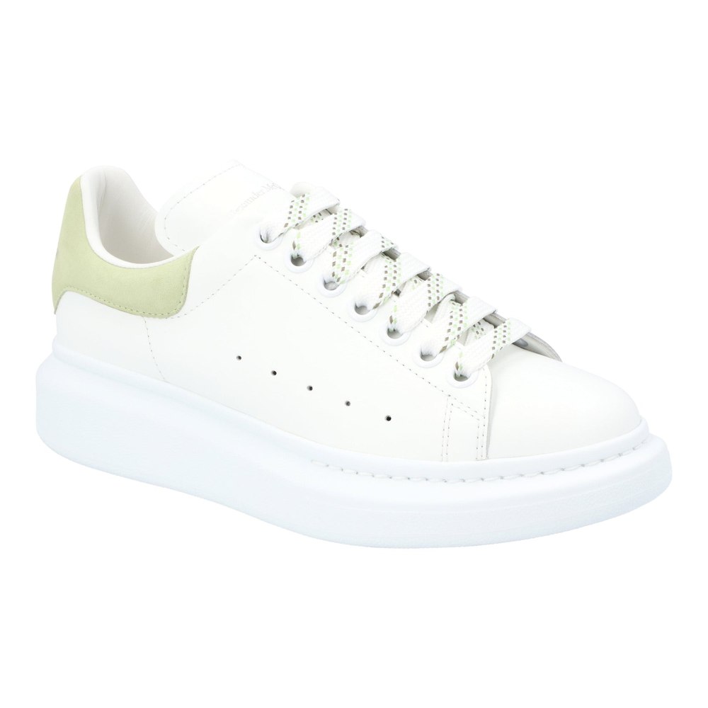 Alexander McQueen Womens Oversized Sneaker ‘Larry’ in White/green