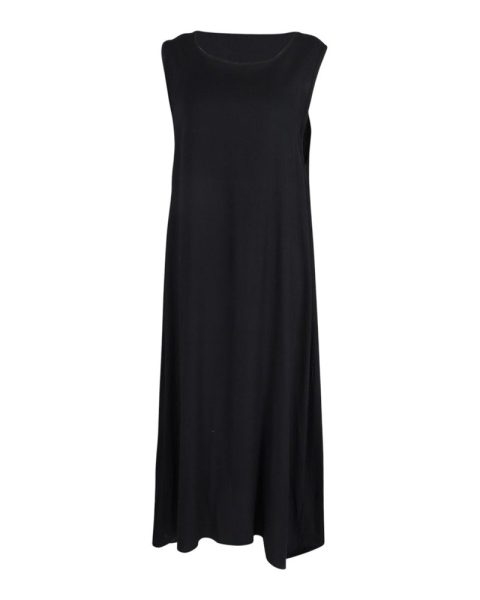 Dolce & Gabbana Sleeveless Midi Dress in Black Viscose