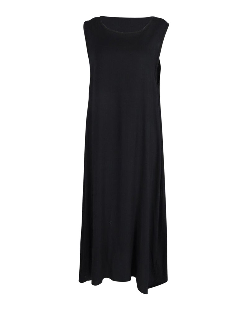 Dolce & Gabbana Sleeveless Midi Dress in Black Viscose
