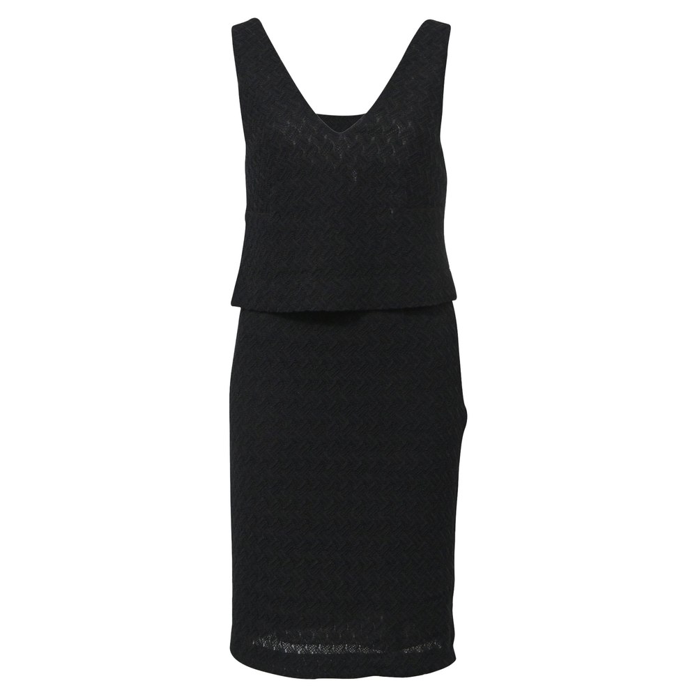 Missoni V-neck Dress in Black Rayon 7748706435132