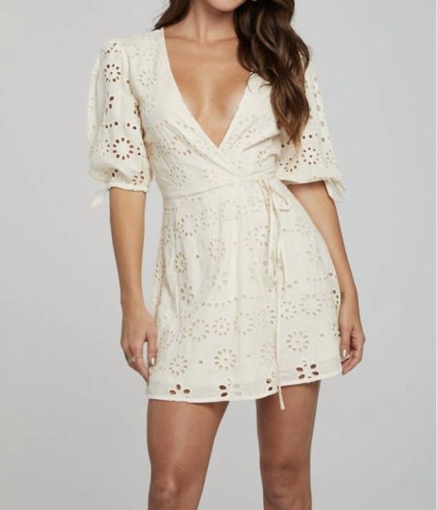 Cassia Mini Dress In Ivory
