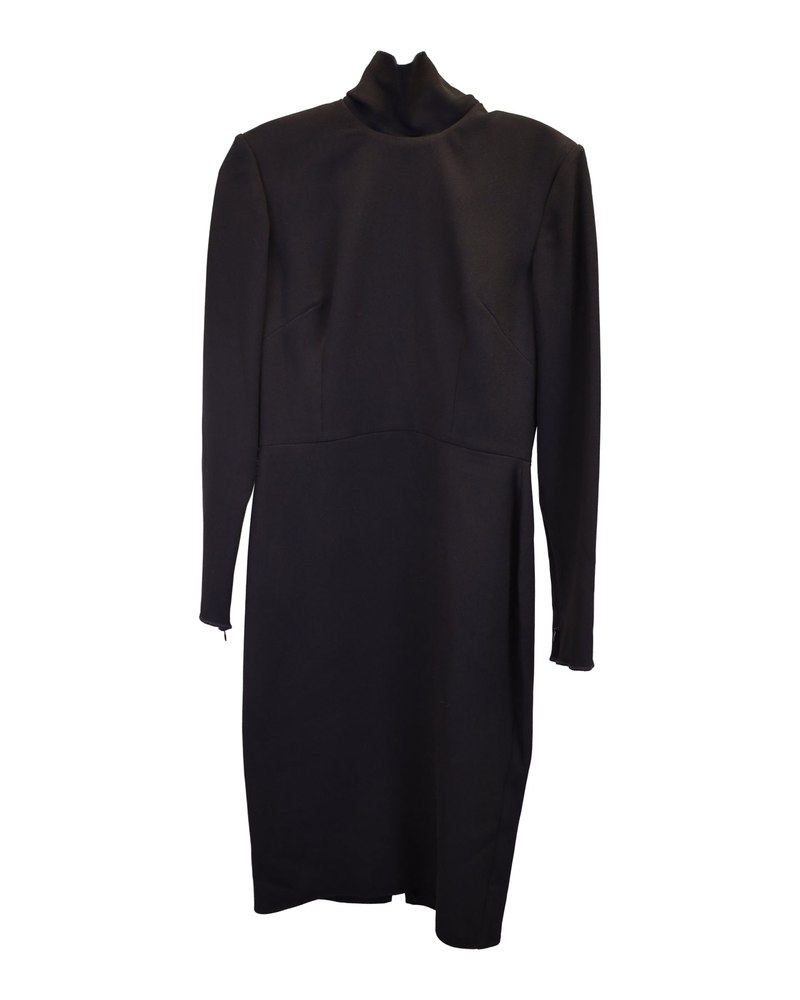 Alex Perry Mock Neck Dress in Black Triacetate 7748707287100