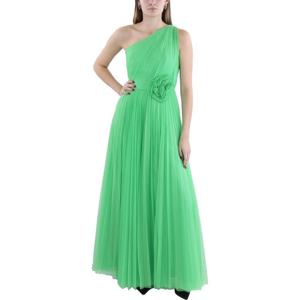 Full Length Pleated Evening Dress