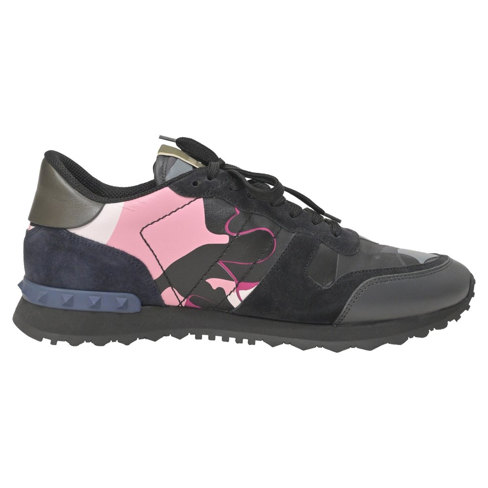 Valentino Garavani Camo Rockrunner Sneakers in Multicolor Suede 7748711153724
