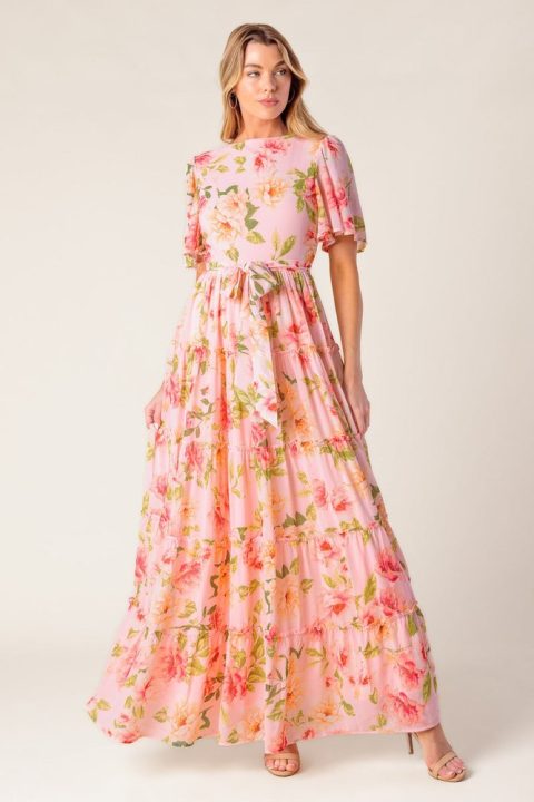 WHICH CHAPTER WOVEN MAXI DRESS