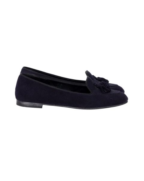 Church’s Tassel Loafers in Navy Blue Suede 7748710563900