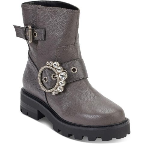Marceau Leather Embellished Ankle Boots