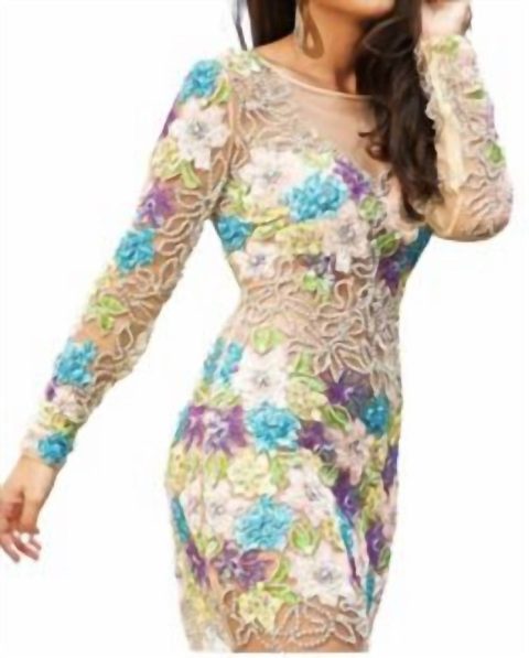 Sequin Mini Dress In Multi