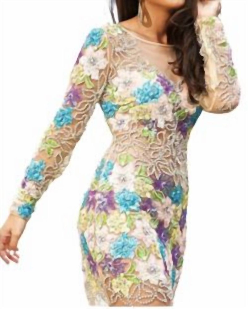 Sequin Mini Dress In Multi