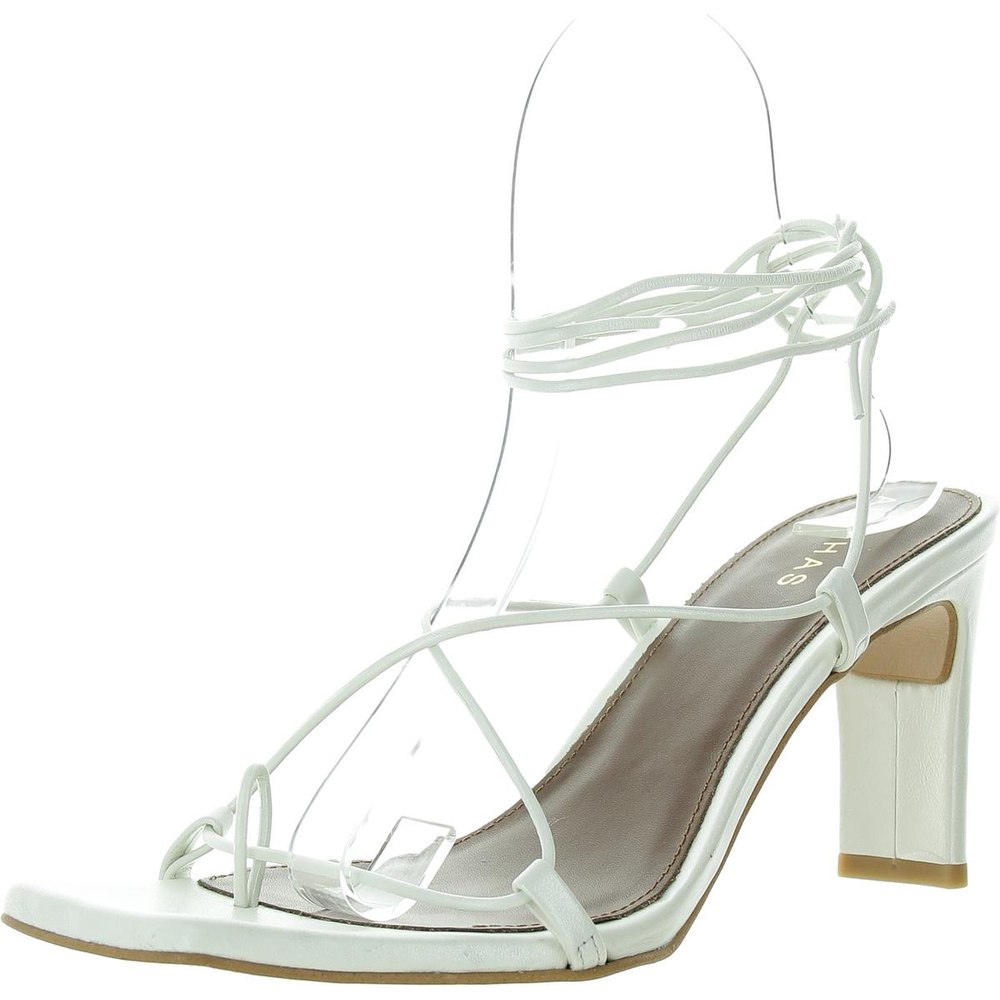 Cushioned Footbed Leather Strappy Sandals