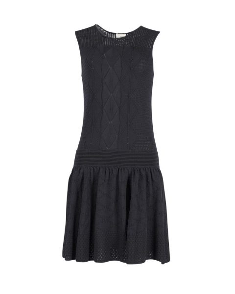 Temperley London Acacia Knit Dress in Black Viscose 7748716199996