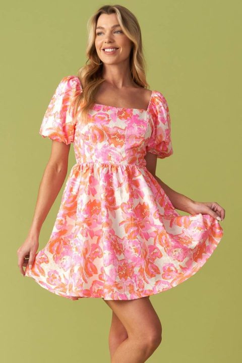ALWAYS GOOD WOVEN MINI DRESS