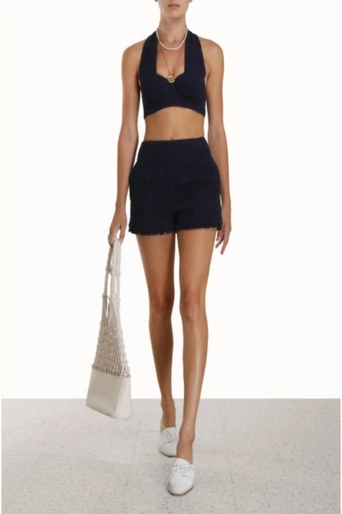Women’s Tweed Shorts In High Tide