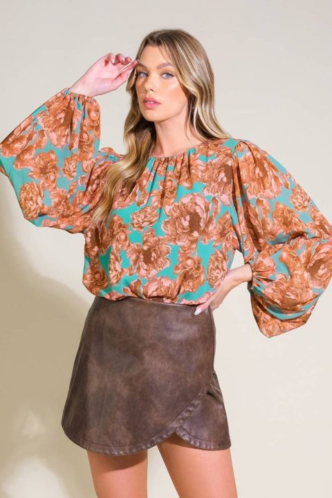 DELICATE HUE WOVEN TOP