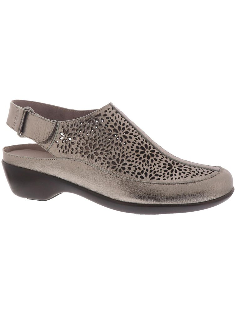 Dawn Womens Leather Laser Cut Sandals Shoes