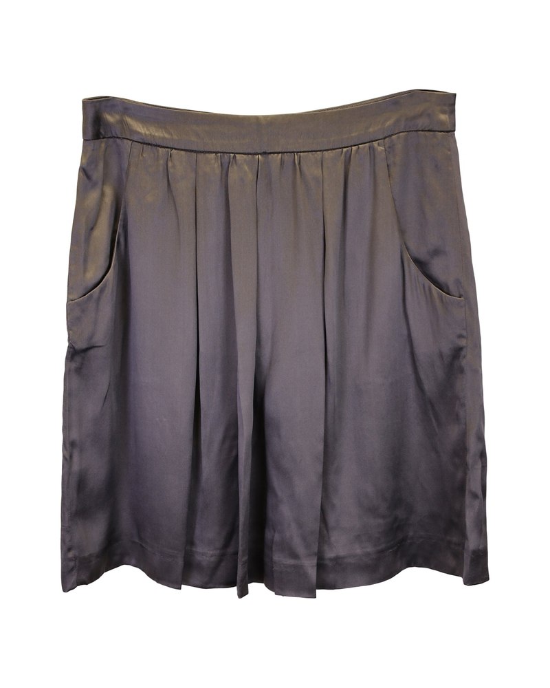 Hugo Boss Mini Skirt in Grey Silk 7748716625980