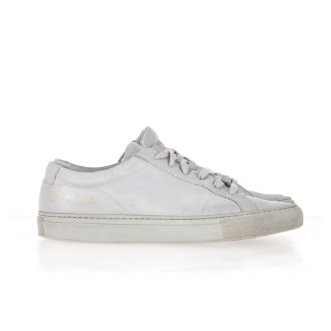 Common Projects Achilles Low-Top Sneakers in Grey Leather
