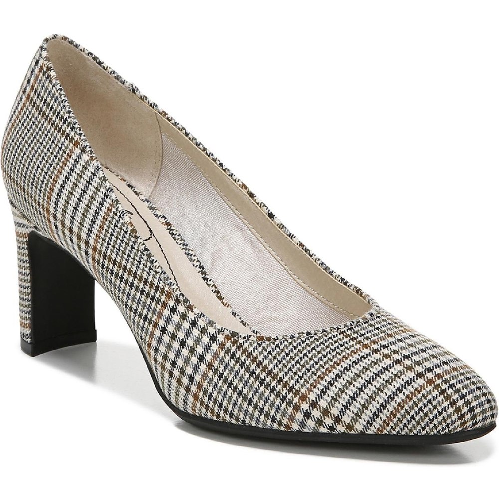 Gigi Plaid Slip On Dress Heels