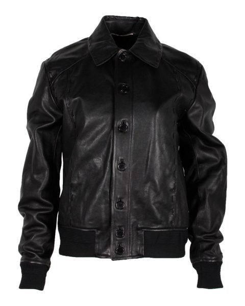 Saint Laurent Moto Jacket in Black Leather 7748721672252
