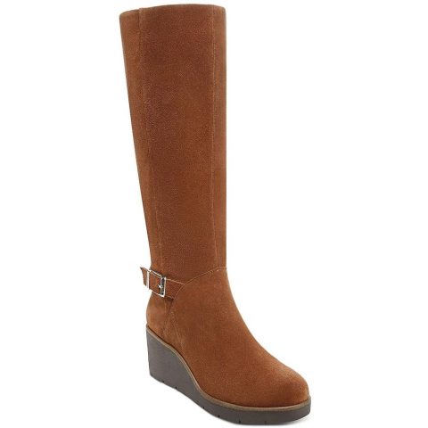 Atlinaa Suede Tall Knee-High Boots