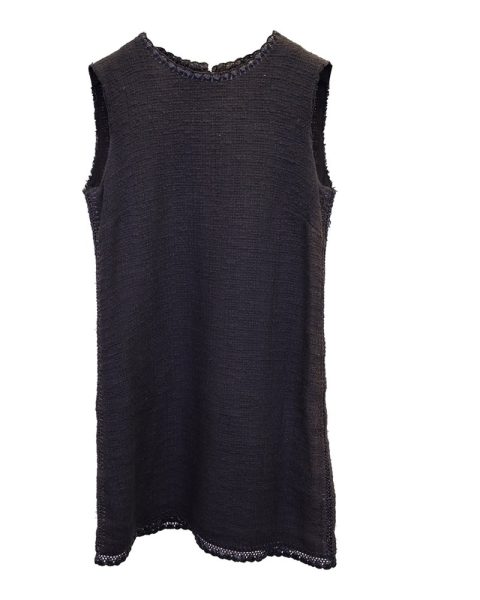 Dolce & Gabbana Sleeveless Mini Dress in Black Cotton 7748716560444