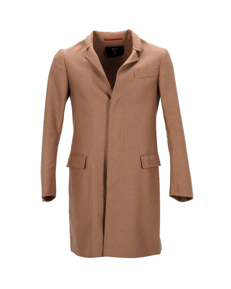 MCM Long Coat in Brown Camel 7748721377340