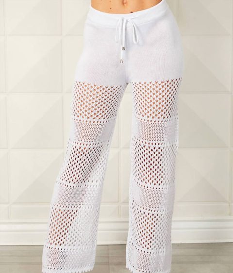 Crochet Pant In White