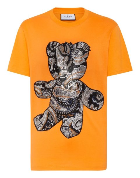 T-shirt Round Neck SS Paisley Teddy Bear