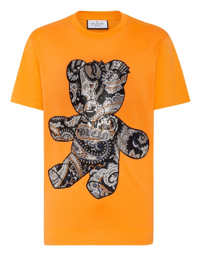 T-shirt Round Neck SS Paisley Teddy Bear