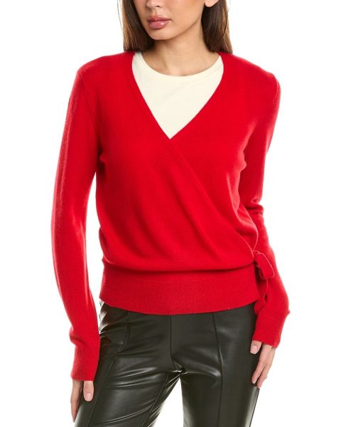InCashmere Tie-Side Cashmere Cardigan